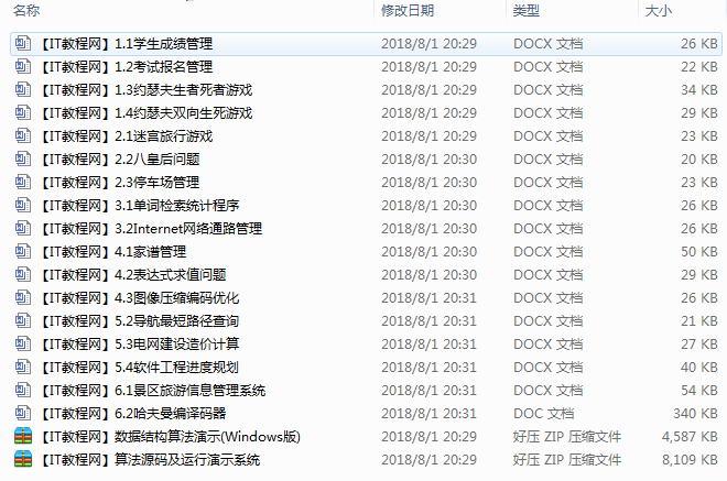 数据结构之项目实战经典案例（文档）_数据结构教程