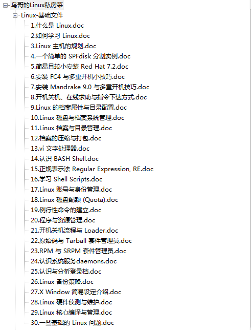 《Linux：鸟哥私房菜1700页全文清晰版》PDF 下载_操作系统教程