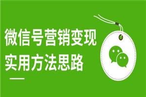 微信号营销变现实用方法思路，朋友圈刷屏裂变（共12节）
