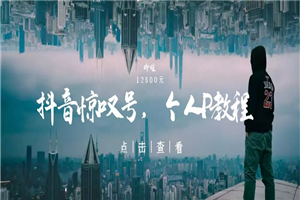 【无水印】抖音惊叹号收费12800的打造个人ip视频课程