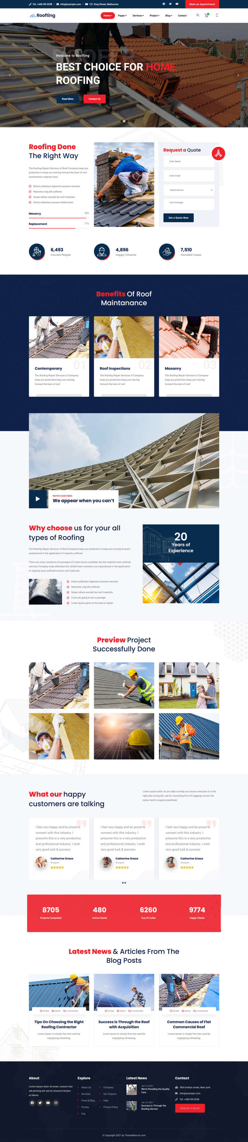 响应式的房屋建筑工程企业html模板