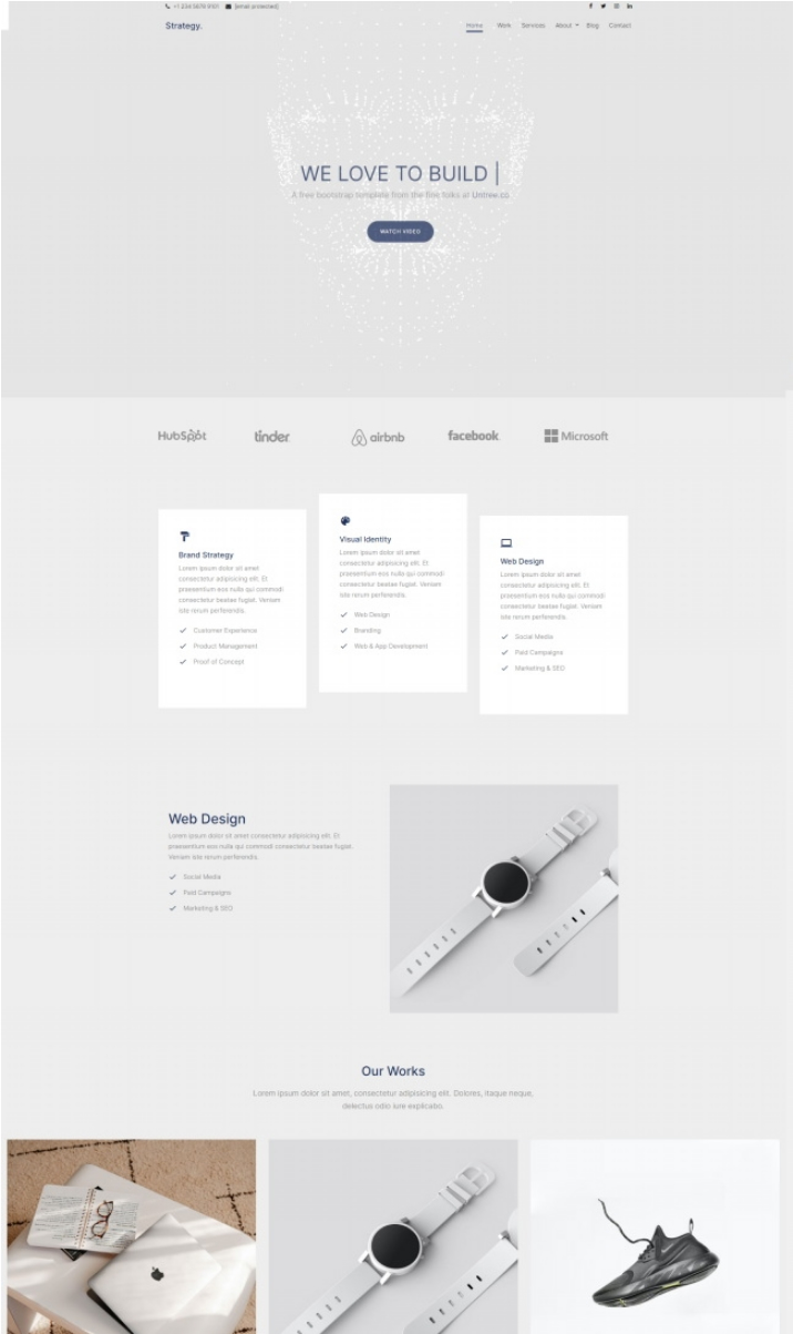 品牌视觉设计公司网站模板