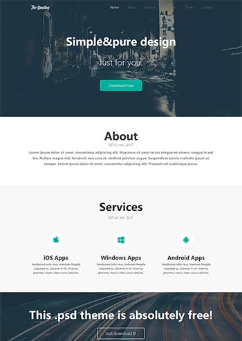 多用途简约html介绍推广页单页html网页模板