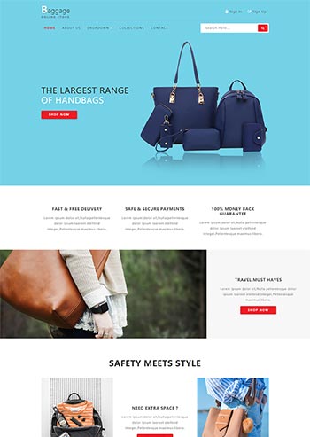 通用的Bootstrap响应式箱包电子商务网站模板