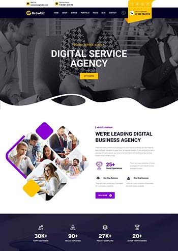数字软件服务官网HTML5模板收藏