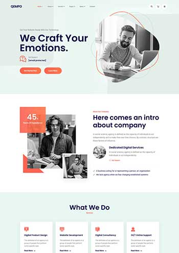 数字信息科技公司官网HTML5模板