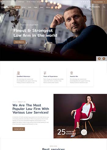 律师法务顾问公司HTML网页模板