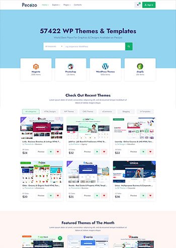 素材广告图片分享平台静态HTML模板