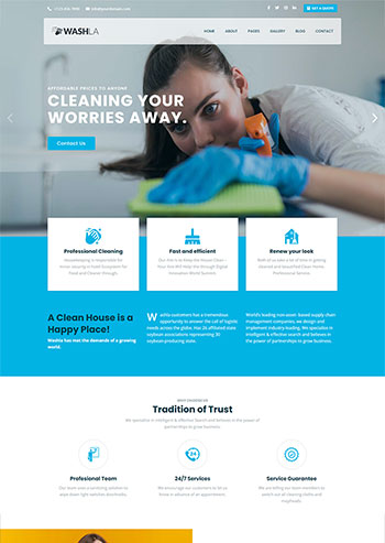 家政保洁公司官网静态html模板